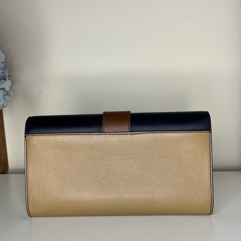 Yves Saint Laurent Black and Tan Clutch - Picture 5 of 8